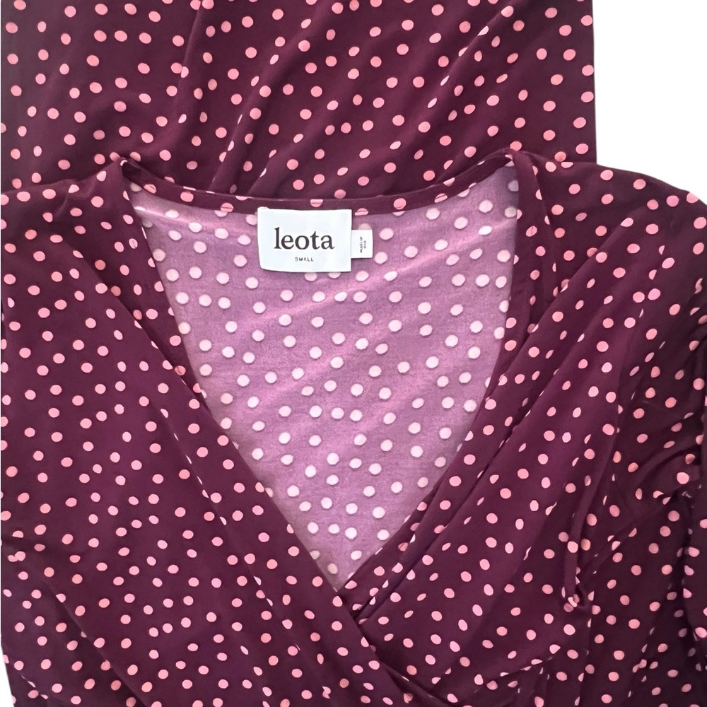 Leota Pink Dot Ruffle Sheath dress - Picture 11 of 11